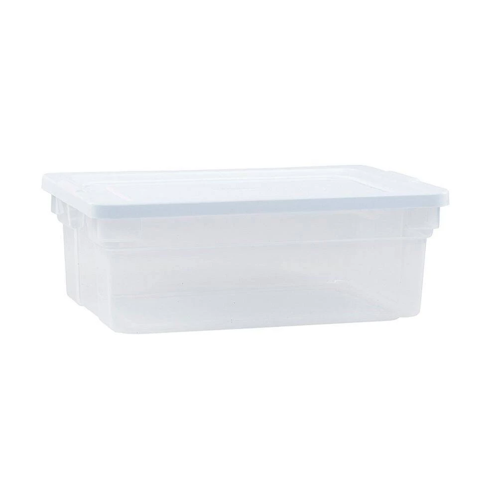 Classic Clear 12 qt. Stackable Heavy Duty Plastic Storage Bins by Rubbermaid 7 Classic Clear 12 qt. Stackable Heavy Duty Plastic Storage Bins by Rubbermaid - Image 5