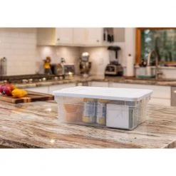 Classic Clear 12 qt. Stackable Heavy Duty Plastic Storage Bins by Rubbermaid 20 Classic Clear 12 qt. Stackable Heavy Duty Plastic Storage Bins by Rubbermaid -Cheap Sterilite Store white rubbermaid storage bins rmoc030002 6pack 76 1000
