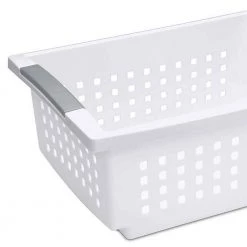 Medium Sized Stackable Storage & Organization Basket, White (20 Pack) by Sterilite -Cheap Sterilite Store white sterilite craft storage 20 x 16628010 4f 1000