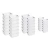 6 in. H x 12.875 in. W x 15.875 in. D White Plastic Cube Storage Bin 12-Pack by Sterilite 1 6 in. H x 12.875 in. W x 15.875 in. D White Plastic Cube Storage Bin 12-Pack by Sterilite -Cheap Sterilite Store white sterilite cube storage bins 12x16268006 12x 16248006 12x16228012 64 1000