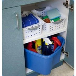 4 in. H x 8 in. W x 11.125 in. D White Plastic Cube Storage Bin 12-Pack by Sterilite -Cheap Sterilite Store white sterilite cube storage bins 24 x 16228012 4f 1000