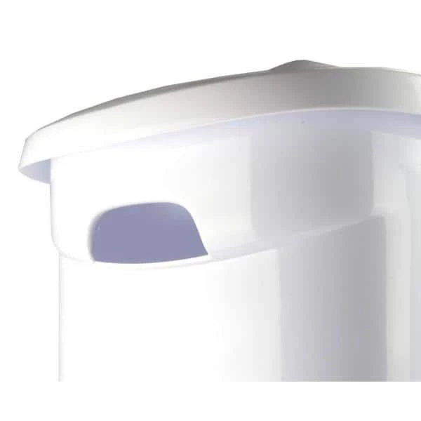 White Laundry Hamper with Lift-Top, Rolling Wheels and Pull Handle (9-Pack) by Sterilite 7 White Laundry Hamper with Lift-Top, Rolling Wheels and Pull Handle (9-Pack) by Sterilite - Image 5