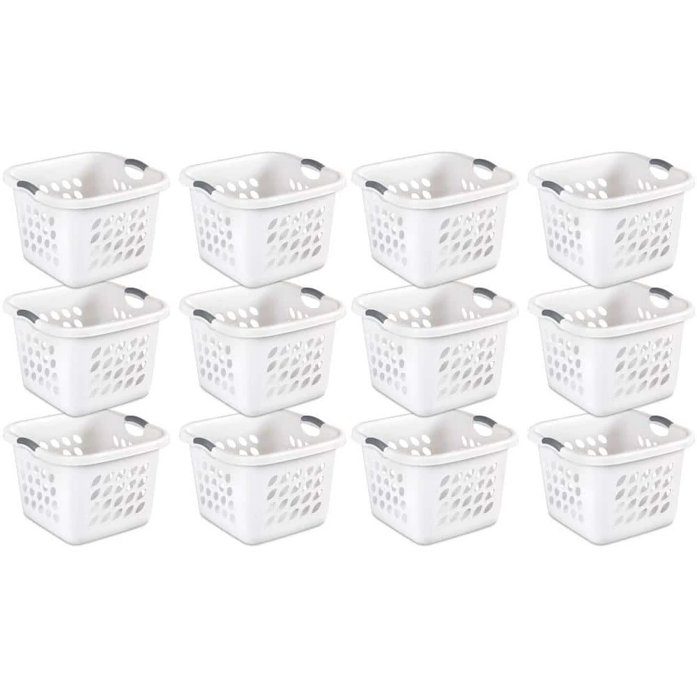 Ultra Square Laundry Basket with Titanium Inserts (12-Pack) by Sterilite 3 Ultra Square Laundry Basket with Titanium Inserts (12-Pack) by Sterilite