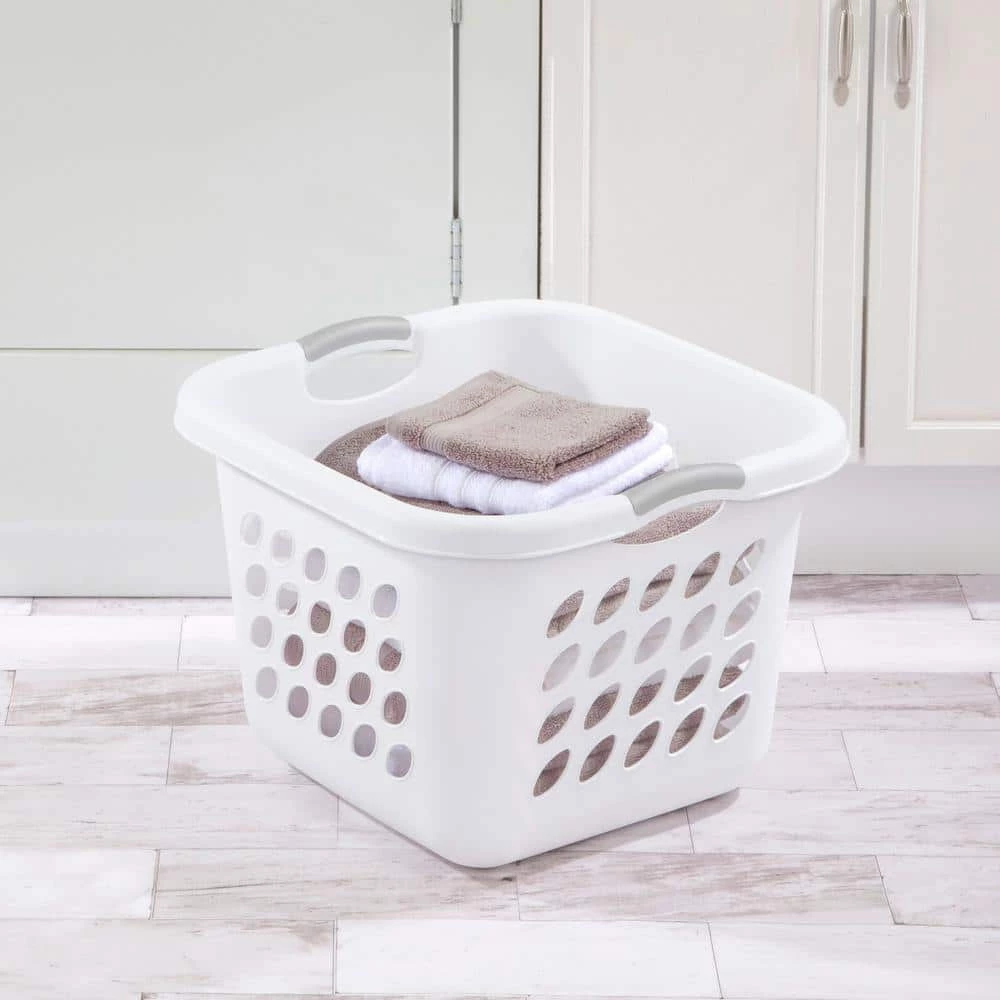 Ultra Square Laundry Basket with Titanium Inserts (12-Pack) by Sterilite 4 Ultra Square Laundry Basket with Titanium Inserts (12-Pack) by Sterilite - Image 2