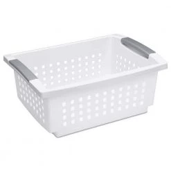 14.75 in. L x 10.75 in. W x 6.25 in. H White Plastic Medium Home Stackable Storage and Organizer Basket (10-Pack) by Sterilite 8 14.75 in. L x 10.75 in. W x 6.25 in. H White Plastic Medium Home Stackable Storage and Organizer Basket (10-Pack) by Sterilite -Cheap Sterilite Store white sterilite storage bins 10 x 16628010 c3 1000