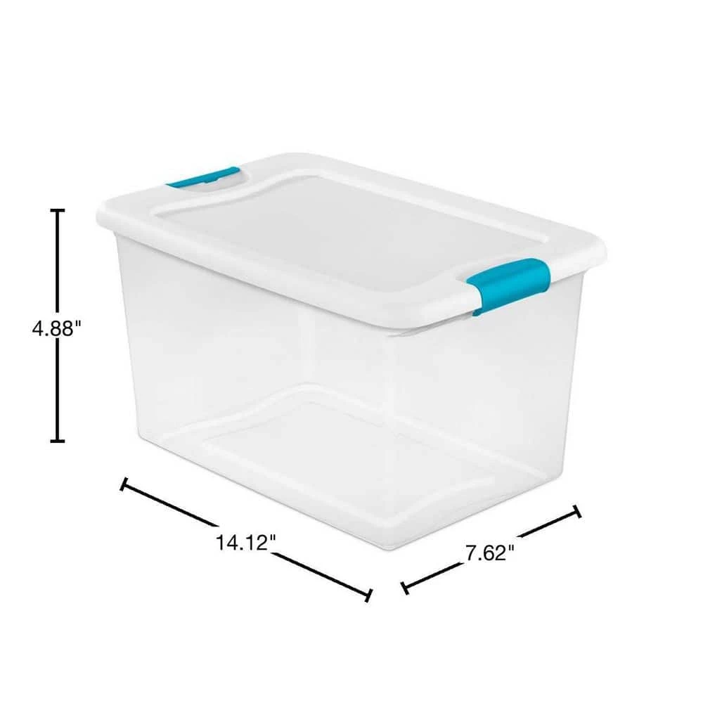 6-Qt Latching Storage Box (12-Pack) and 64 Qt Latching Storage Box (6-Pack) by Sterilite 4 6-Qt Latching Storage Box (12-Pack) and 64 Qt Latching Storage Box (6-Pack) by Sterilite - Image 2
