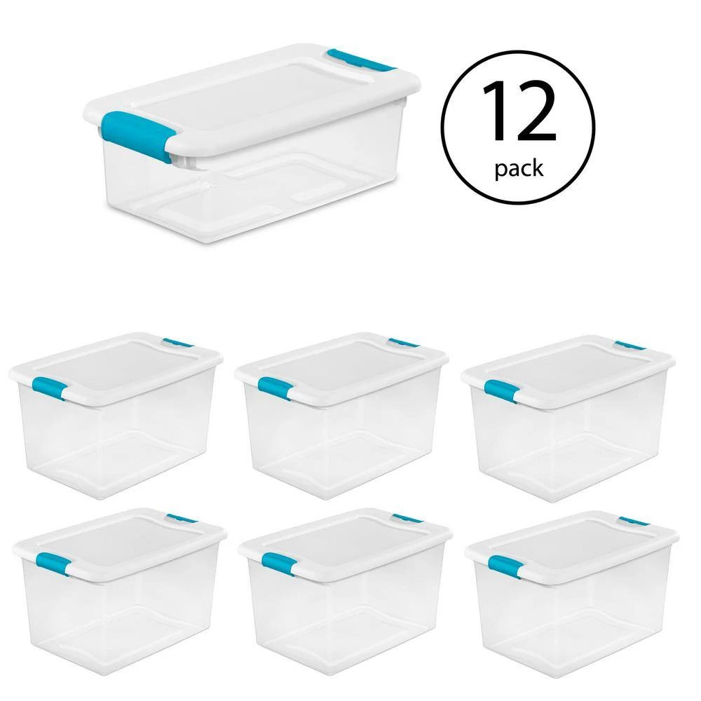 6-Qt Latching Storage Box (12-Pack) and 64 Qt Latching Storage Box (6-Pack) by Sterilite 6 6-Qt Latching Storage Box (12-Pack) and 64 Qt Latching Storage Box (6-Pack) by Sterilite - Image 4