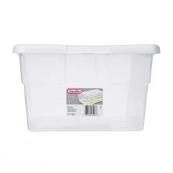 16 Qt. Clear Stacking Storage Container Tub (12 Pack) by Sterilite -Cheap Sterilite Store white sterilite storage bins 12 x 16448012 4f 1000