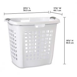 0.2 Gal. Plastic Ultra Easy Carry Dirty Clothes Laundry Basket Hamper (4-Pack) by Sterilite 7 0.2 Gal. Plastic Ultra Easy Carry Dirty Clothes Laundry Basket Hamper (4-Pack) by Sterilite -Cheap Sterilite Store white sterilite storage bins 4 x 12258004 4f 1000