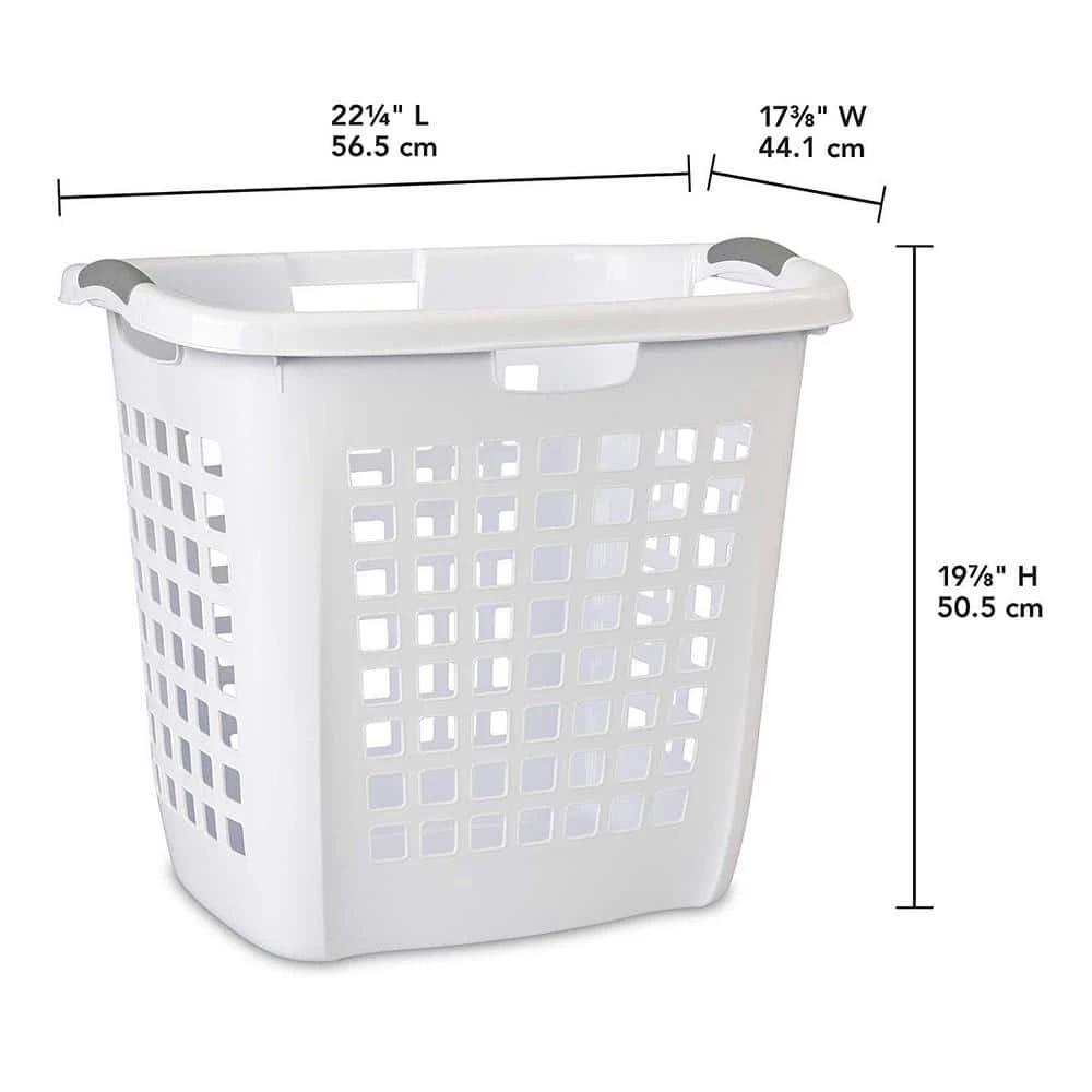 0.2 Gal. Plastic Ultra Easy Carry Dirty Clothes Laundry Basket Hamper (4-Pack) by Sterilite 5 0.2 Gal. Plastic Ultra Easy Carry Dirty Clothes Laundry Basket Hamper (4-Pack) by Sterilite - Image 3