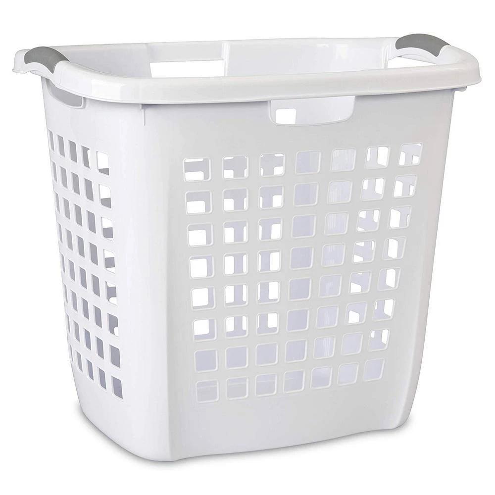 0.2 Gal. Plastic Ultra Easy Carry Dirty Clothes Laundry Basket Hamper (4-Pack) by Sterilite 4 0.2 Gal. Plastic Ultra Easy Carry Dirty Clothes Laundry Basket Hamper (4-Pack) by Sterilite - Image 2
