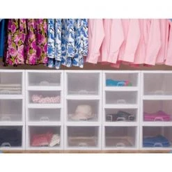 Deep Ultra 40 Qt. Storage Bin Organizer (6-Pack) and 21 Qt. Large Basket (6-Pack) by Sterilite -Cheap Sterilite Store white sterilite storage bins 6 x 16288006 6 x 16268006 4f 1000