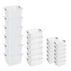 11 in. D x 4 in. H x 8 in. W White Plastic Cube Storage Bin by Sterilite